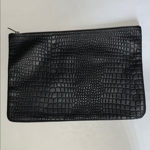 American apparel leather pouch